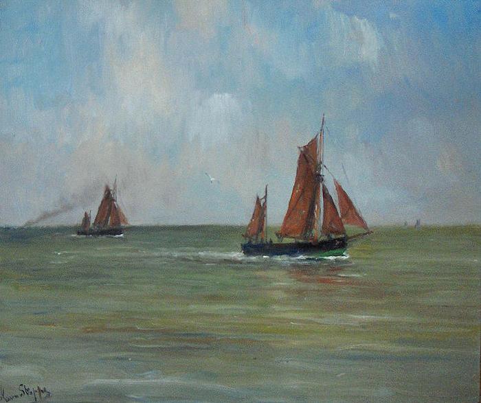 unknow artist North Sea off Ostend oil painting picture